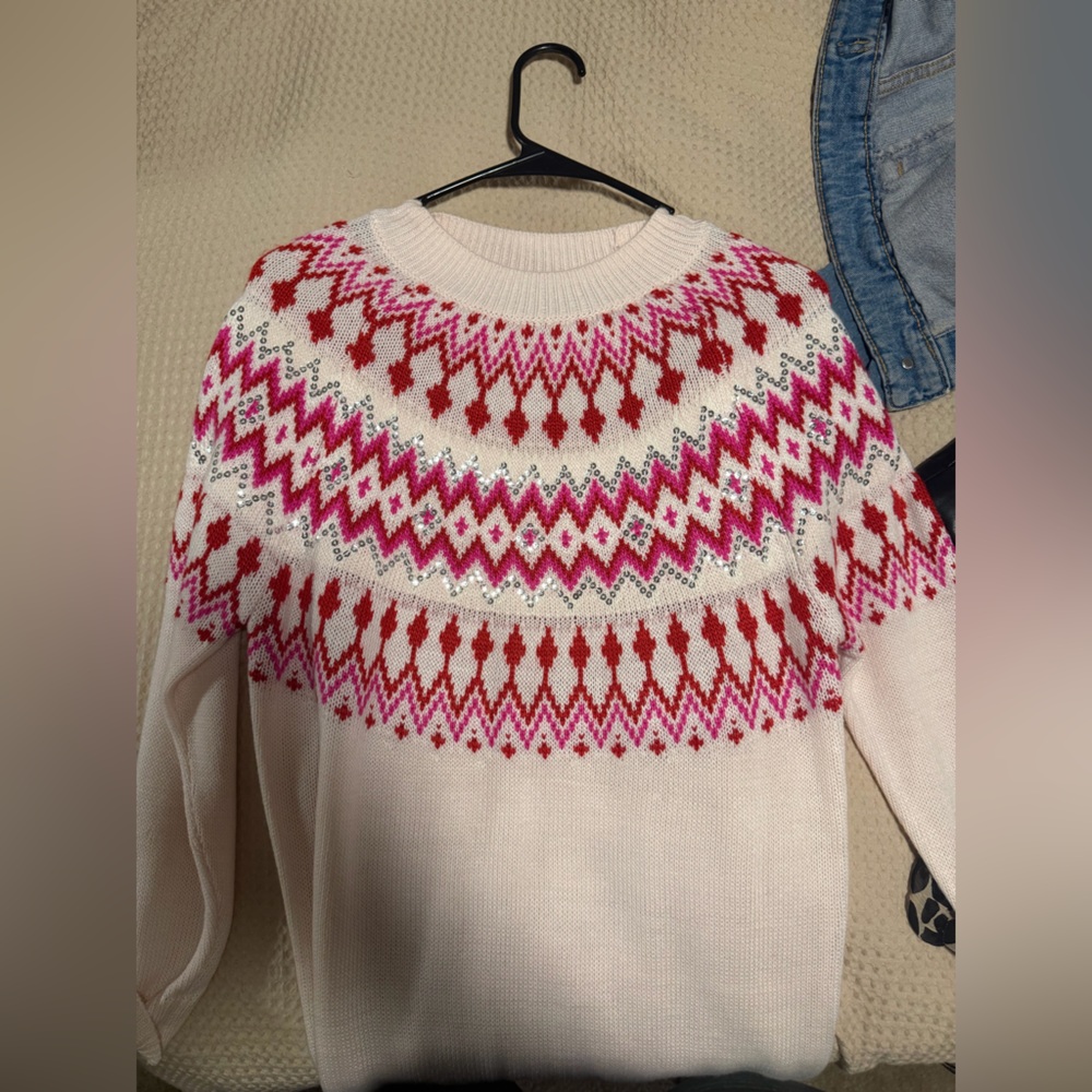 Unused ASOS White and Red Knit Dress - Picture 2 of 3